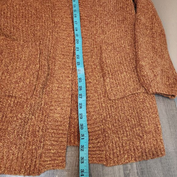 Marine Layer Ontario Cardigan Sweater Long Rust Women Size Large Pockets - Picture 10 of 11